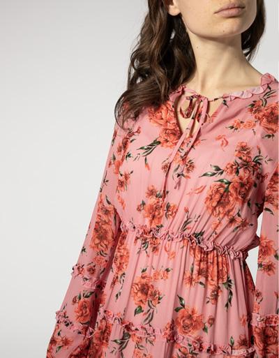 Replay Kleid im floralen Dessin Discount Store für neue Produkte