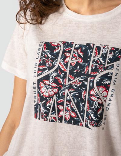 Pepe Jeans T-Shirt mit Logoprint Flash Sale