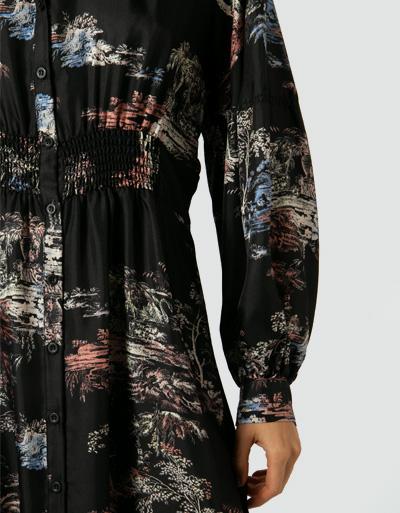 SECOND FEMALE Kleid aus reiner Seide Heißer Verkauf