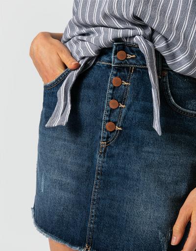 ROXY Minirock aus Denim Letzte 3 Tage