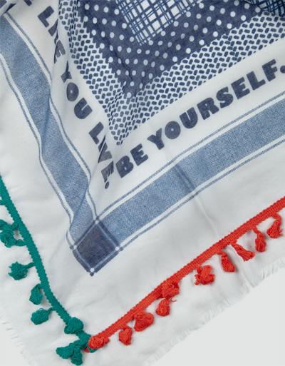 CODELLO Schal mit Statement-Print 50% Rabatt mit kostenlosem Versand