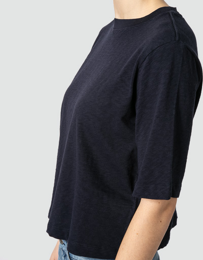 Marc O'Polo T-Shirt mit breitem Bündchen Online
