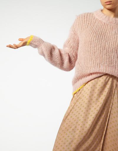 SECOND FEMALE Pullover mit Lochstrick-Muster Preisnachlass