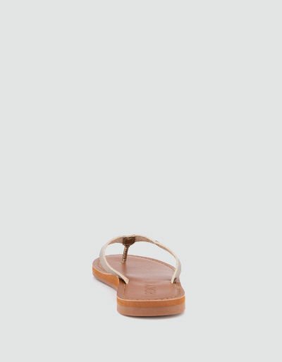 ROXY Zehensandalen in Metallic-Optik Tägliche Deals