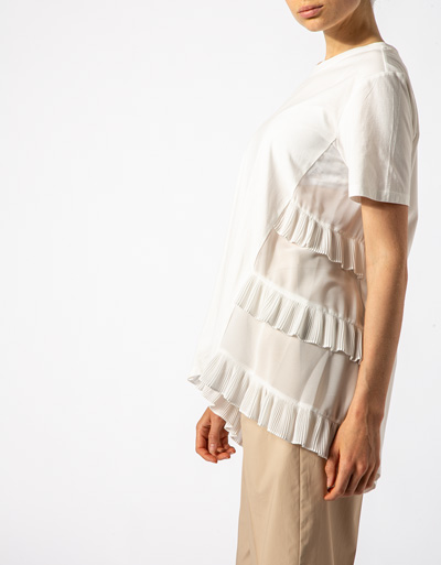 TWIN-SET Blusenshirt mit Rüschendetails Letzte 2 Tage