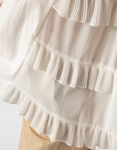 TWIN-SET Blusenshirt mit Rüschendetails Letzte 2 Tage