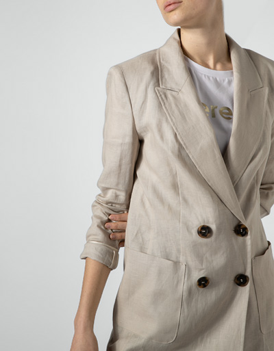 Laurèl Blazer aus Leinen Bis zu 55% Rabatt