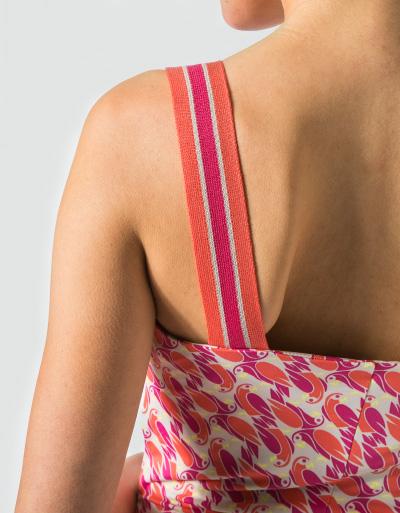 Laurèl Jerseykleid mit Papageien-Print Nur noch ein Tag übrig