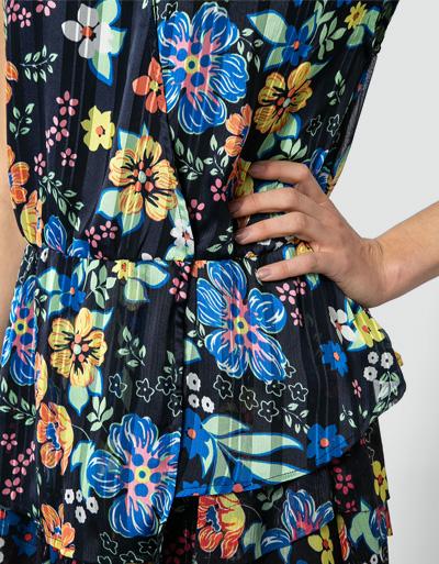 Pepe Jeans Bluse mit Allover-Muster Im Verkauf