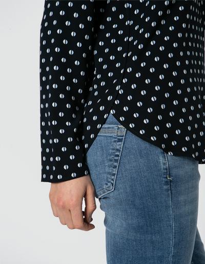 Marc O'Polo Blusenshirt mit Allover-Muster Outlet
