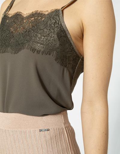 LIU JO Top mit Metallic-Effekt Rabatt
