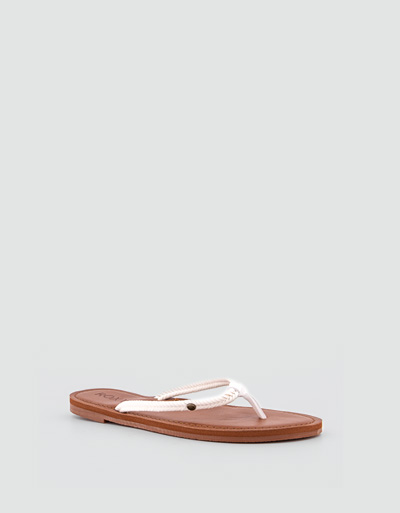 ROXY Zehensandalen mit geflochtenem Riemen Online Outlet