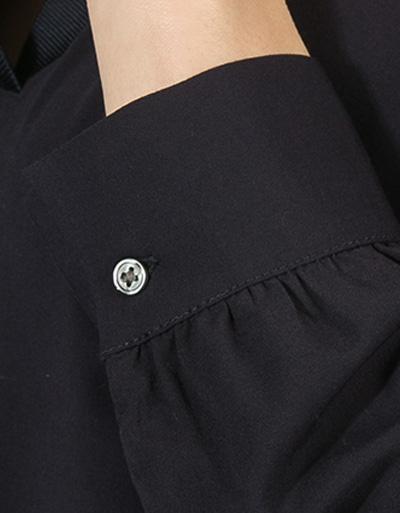 Marc O'Polo Bluse mit Rippstrickkragen Preisnachlass