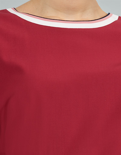 Marc O'Polo Bluseshirt mit Kontrastblende Saisonschlussverkauf
