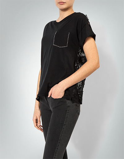 Replay Shirt mit Blumenapplikation Exklusivangebot
