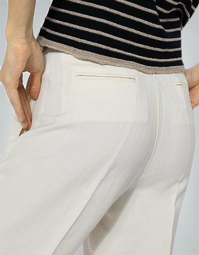 TWIN-SET 7/8 Leinenhose in italienischer Größe Muttertagsangebot