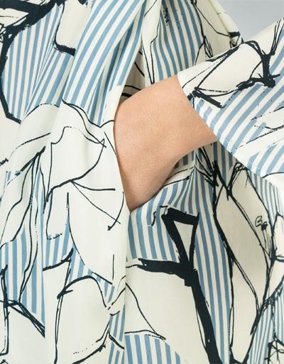 Marc O'Polo Kleid mit Trompentenärmeln Kostenlose Rückgabe