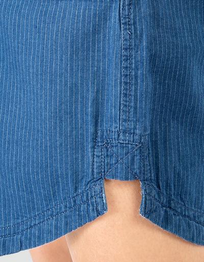 Barbour Shirtkleid in Denim-Optik mit feinen Streifen Auslauf