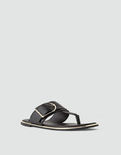 Tommy Hilfiger Zehensandalen mit Gold-Details Verkauf