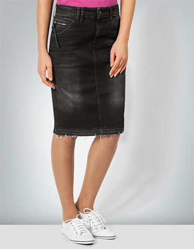 Replay Jeansrock mit Metallreißverschluss Räumungsverkauf