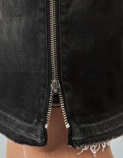 Replay Jeansrock mit Metallreißverschluss Räumungsverkauf